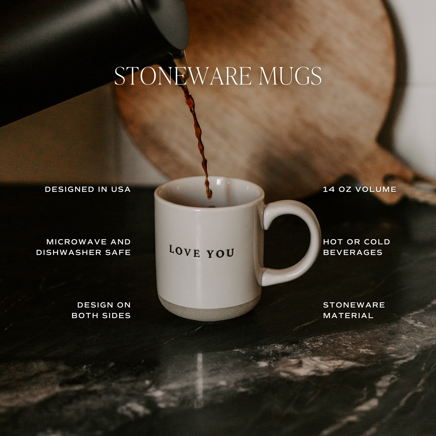 Warm & Cozy Stoneware Coffee Mug