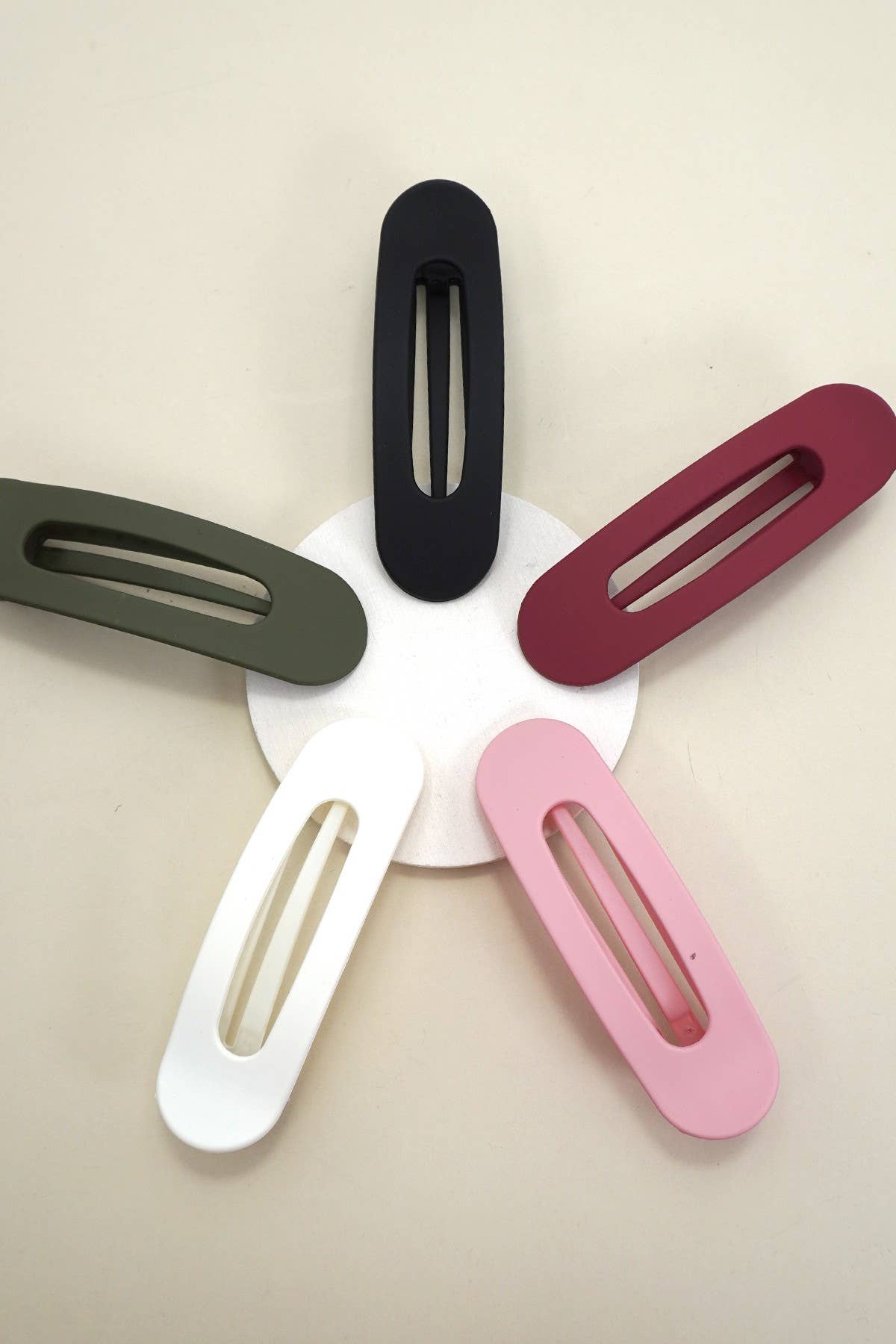 Oval Flat Hair Clip- Thin