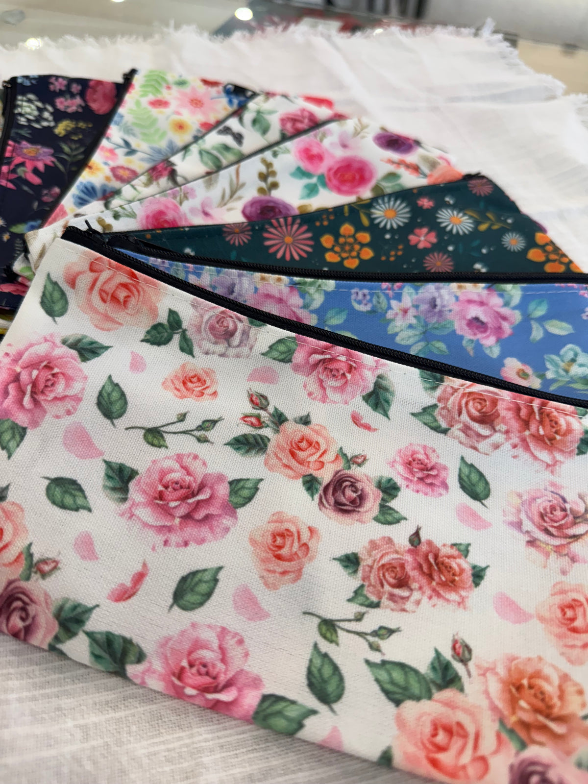 Floral Accessory Bag