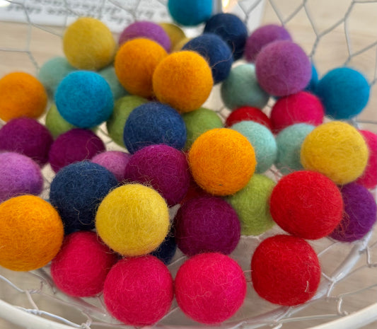 Assorted Felt Ball Cat Toy