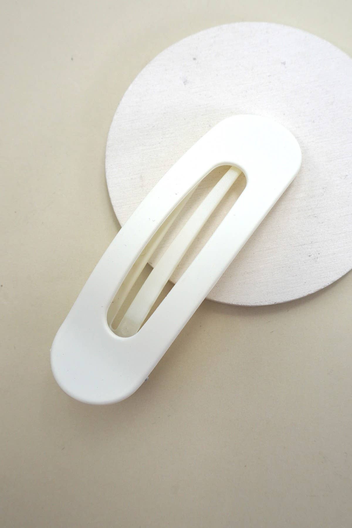 Oval Flat Hair Clip- Thin