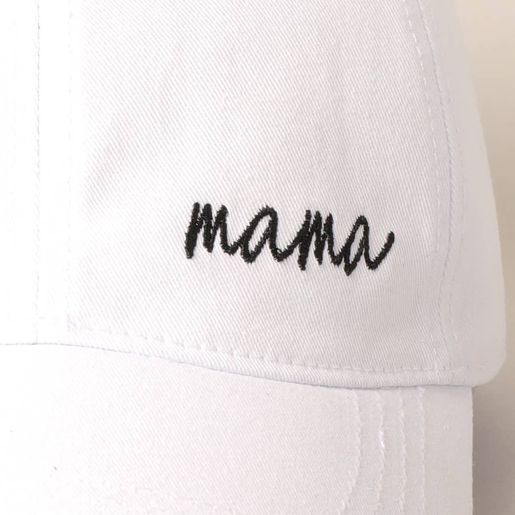 Mama Lettering Embroidery Baseball Cap