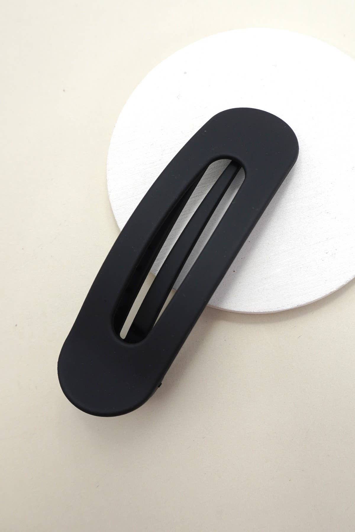 Oval Flat Hair Clip- Thin