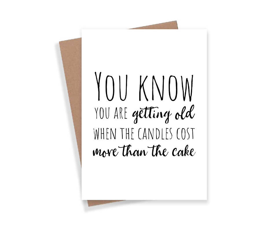 Getting Old Card