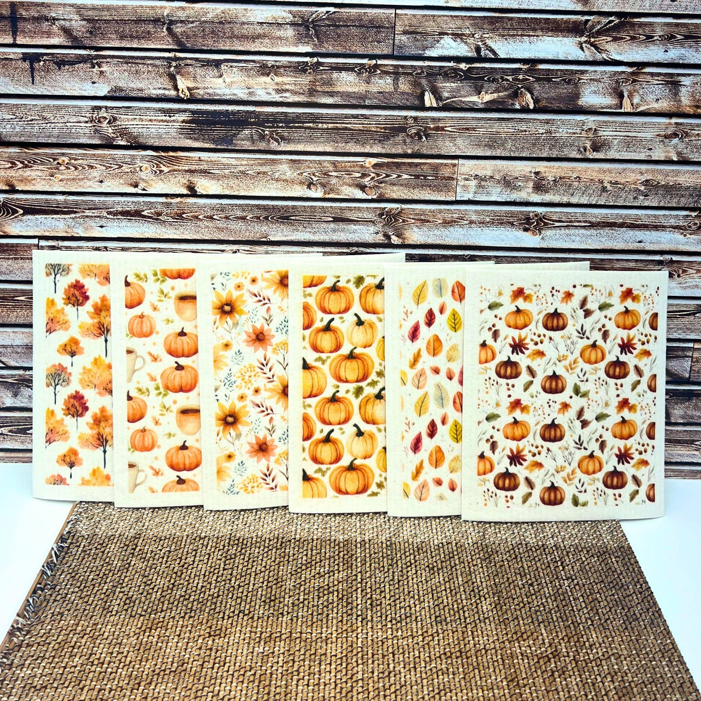 Autumn Sunflower Swedish Dishcloth