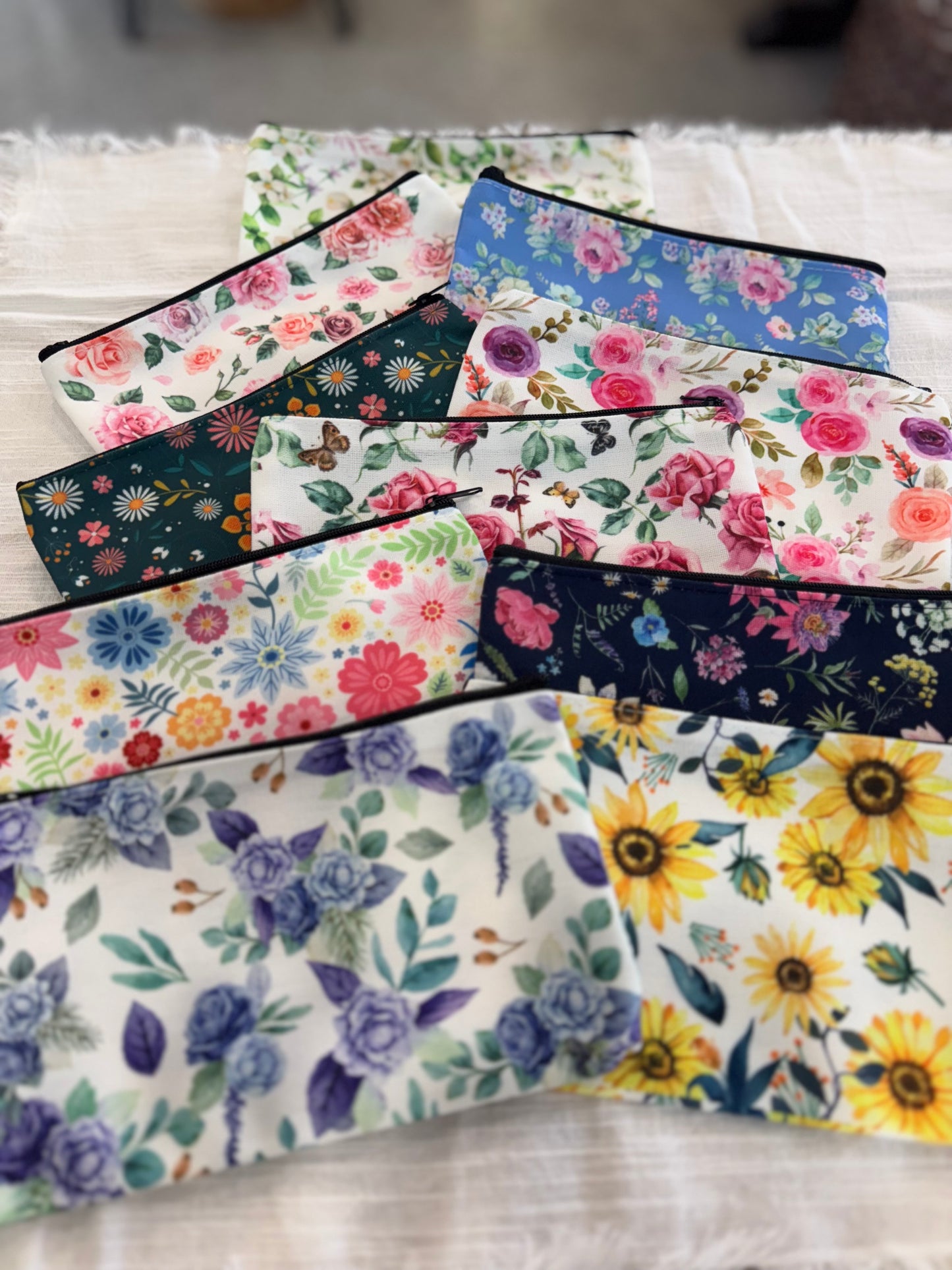 Floral Accessory Bag
