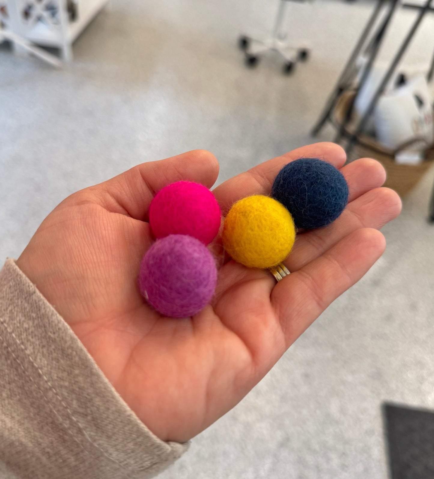 Assorted Felt Ball Cat Toy