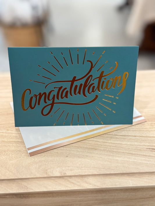 Congratulations Card (Teal)