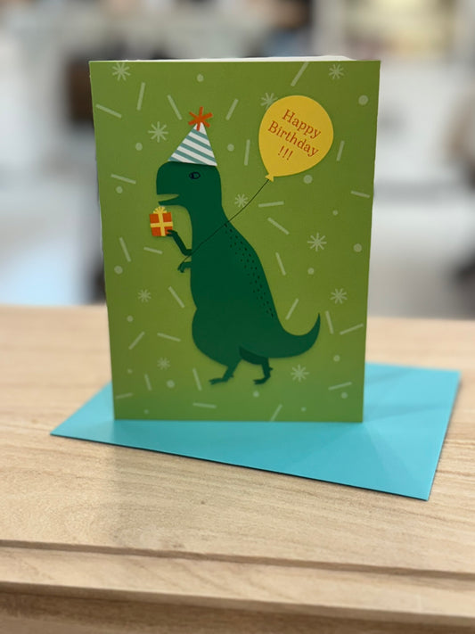 Dinosaur- Happy Birthday Card