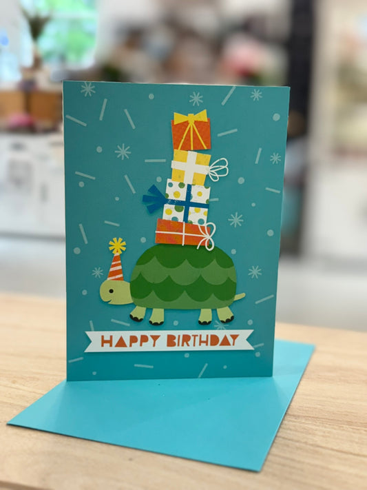 Turtle - Happy Birthday Card