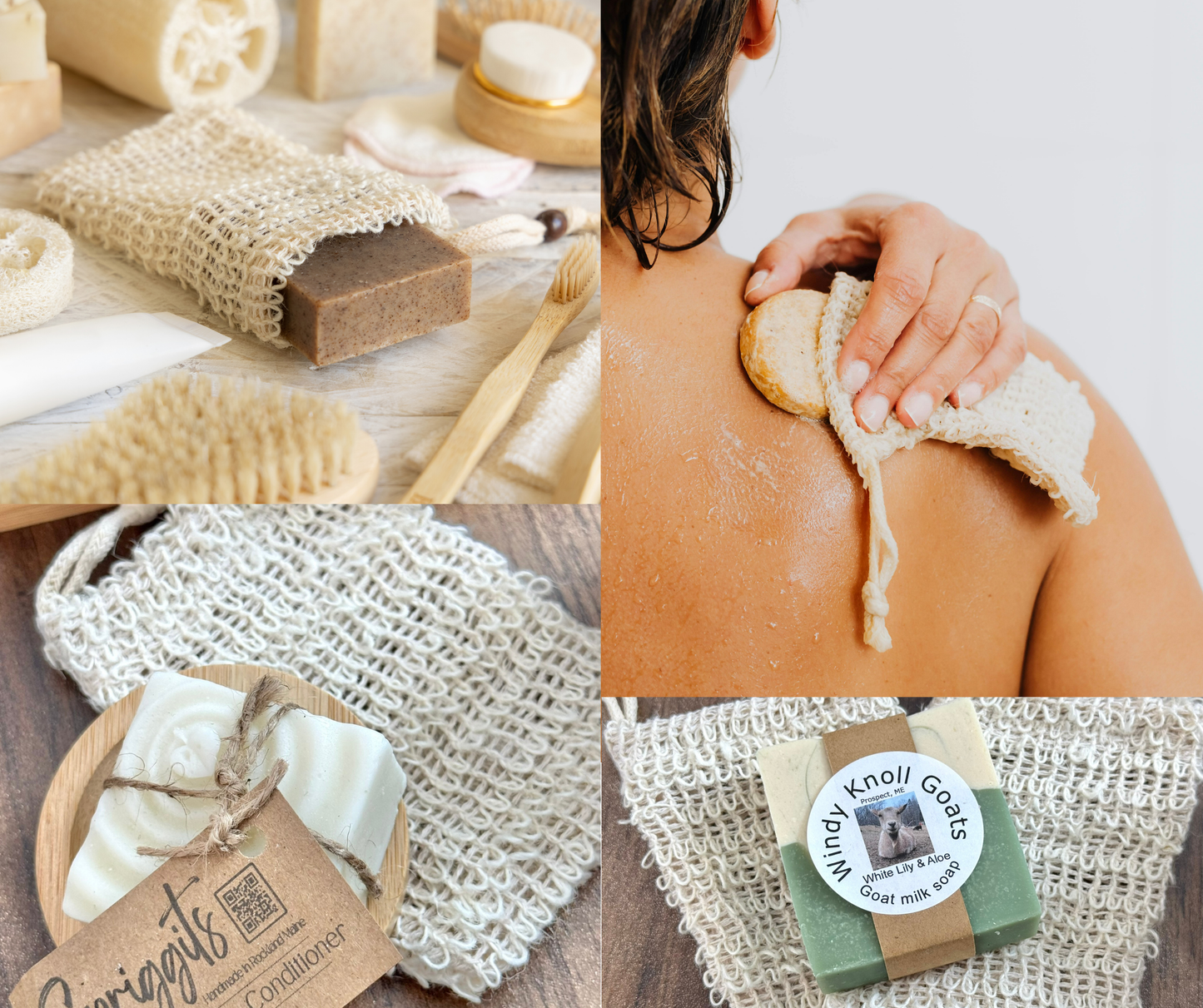 Knotted Soap Bag