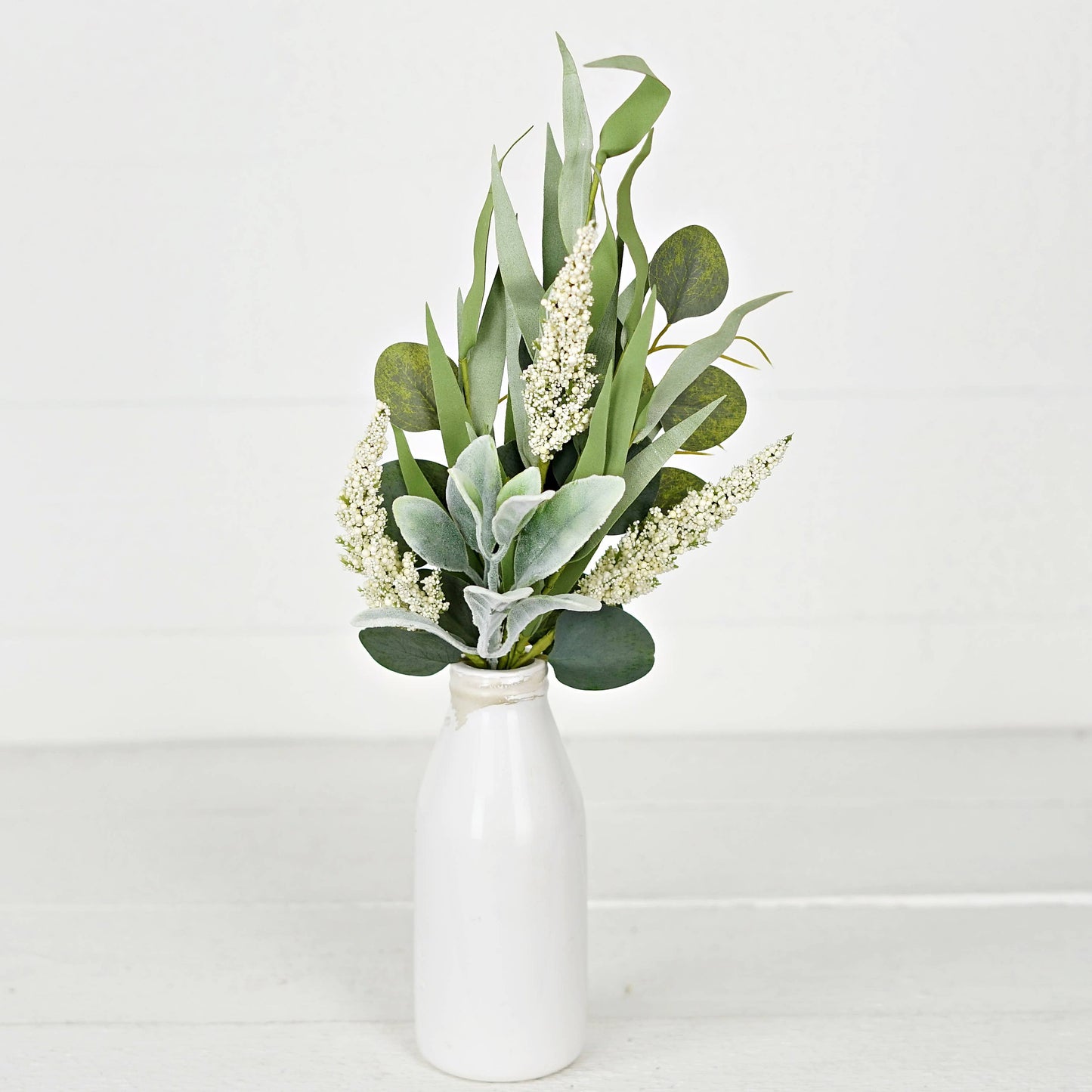 Mixed Eucalyptus, Lamb Ear and Heather Stem