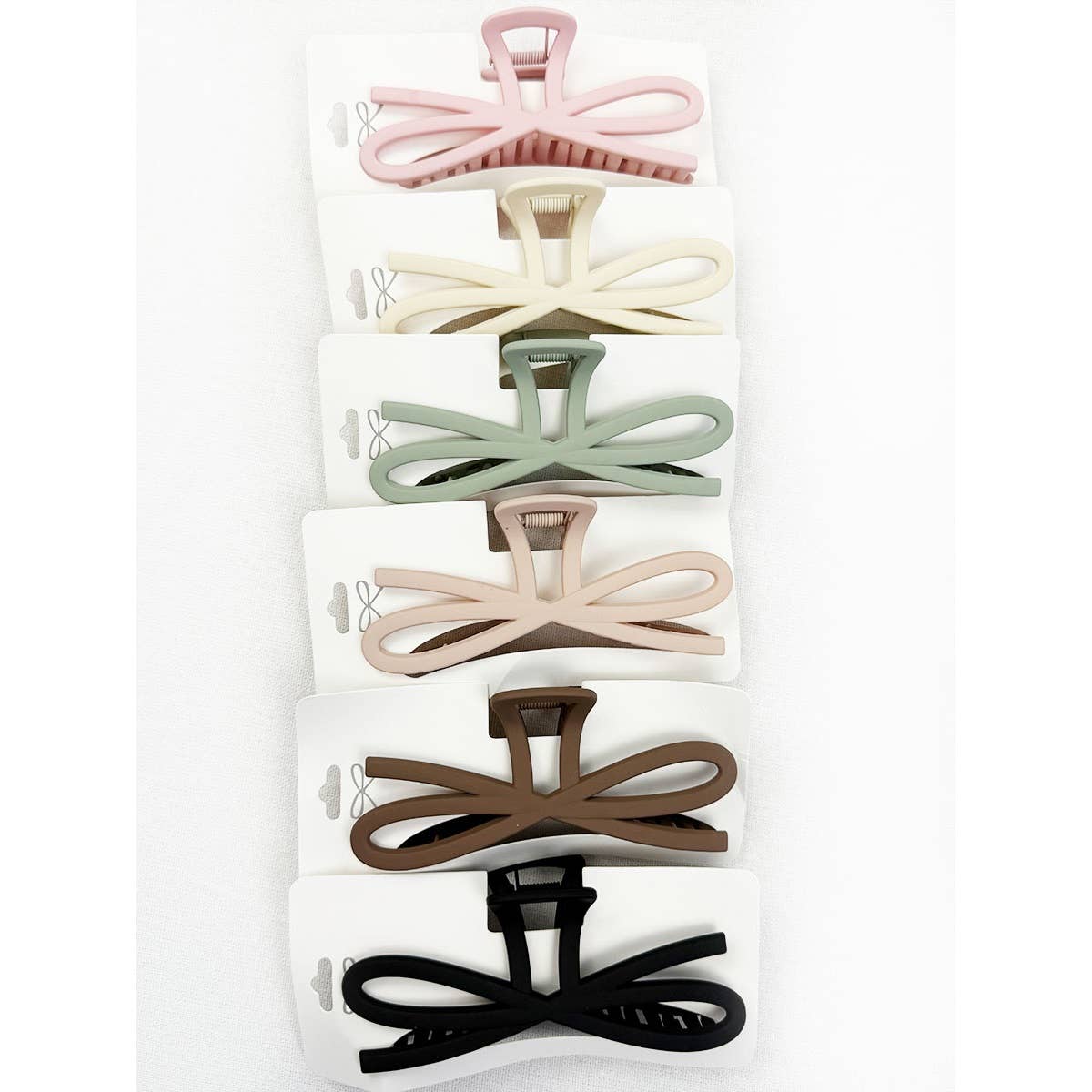 Soft Tone Jumbo Knotted Bow Hair Clip Claw