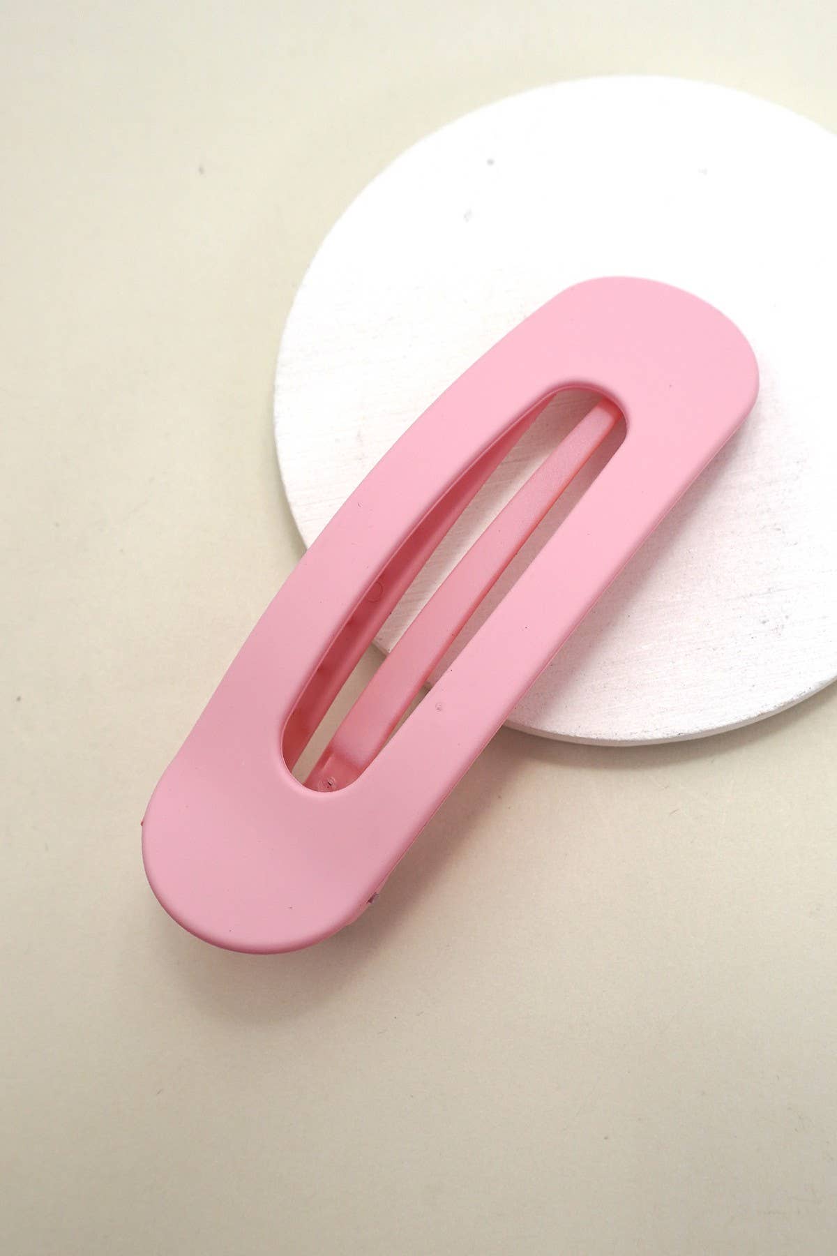 Oval Flat Hair Clip- Thin