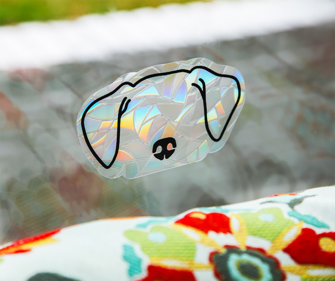 Dog Ears Suncatcher Window Cling