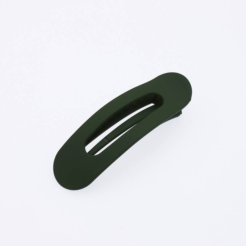Oval Flat Hair Clip- Thin