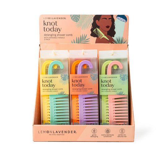Detangling Shower Comb- 2 Pk