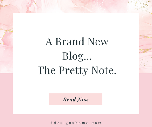 A Brand New Blog- The Pretty Note.
