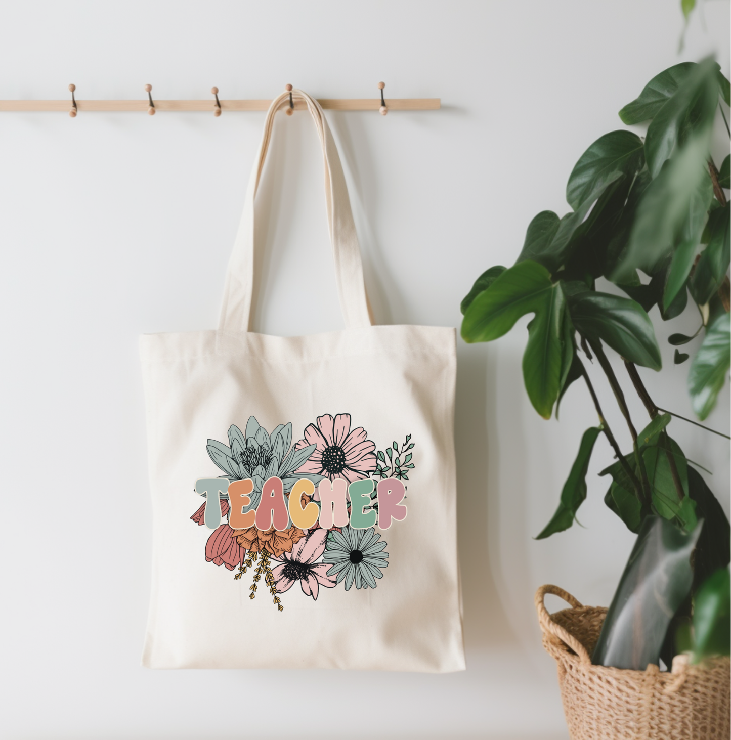 Teacher Small Canvas Tote Bag