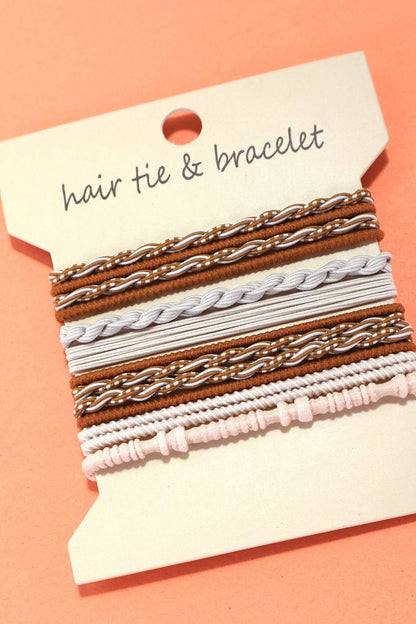 Boho Hair Tie & Bracelet
