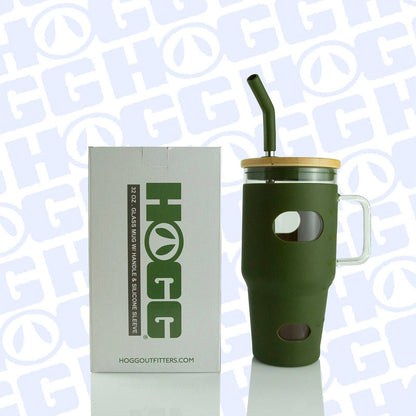 32oz Glass Tumbler w. Handle