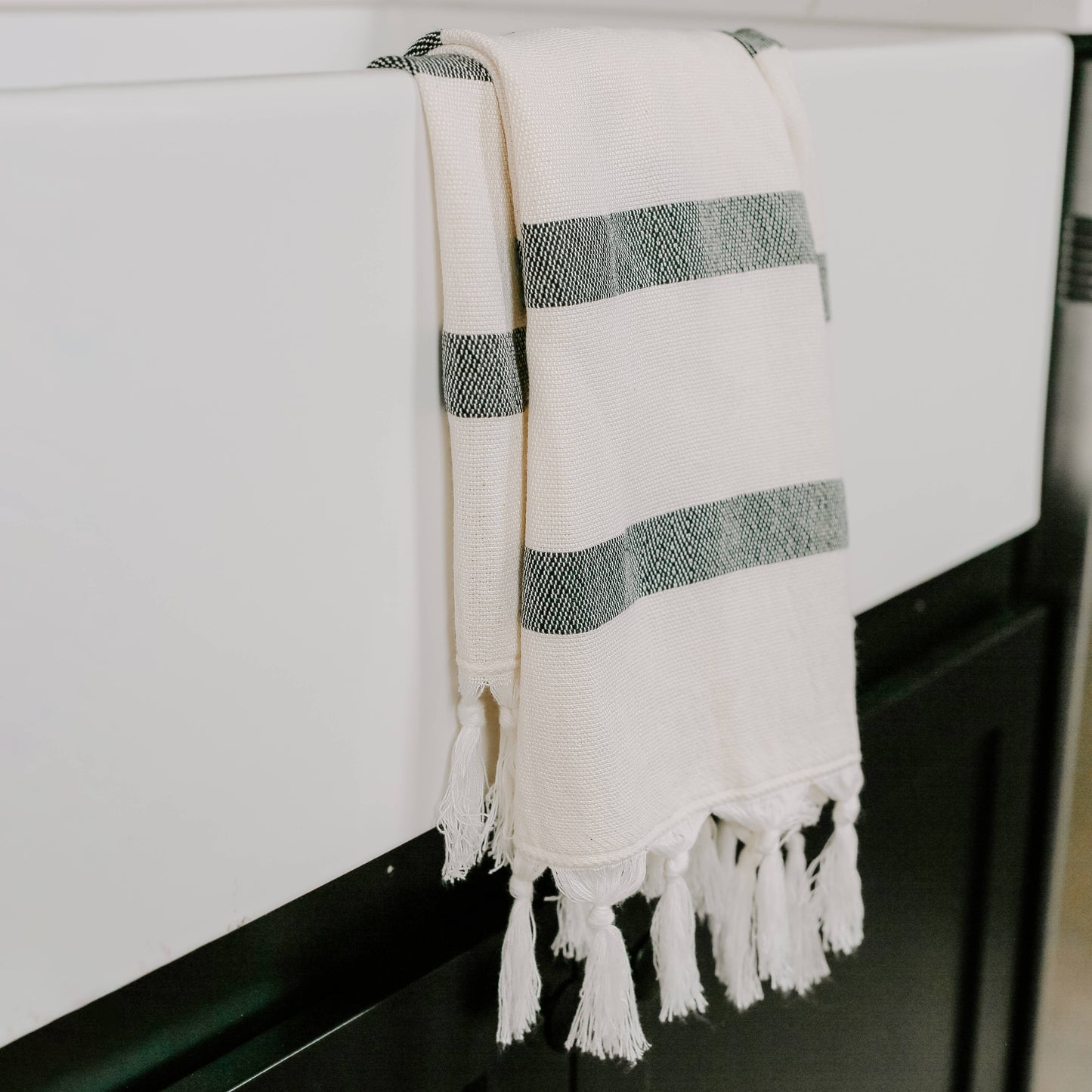 Turkish Cotton Hand Towel, Single Stripe