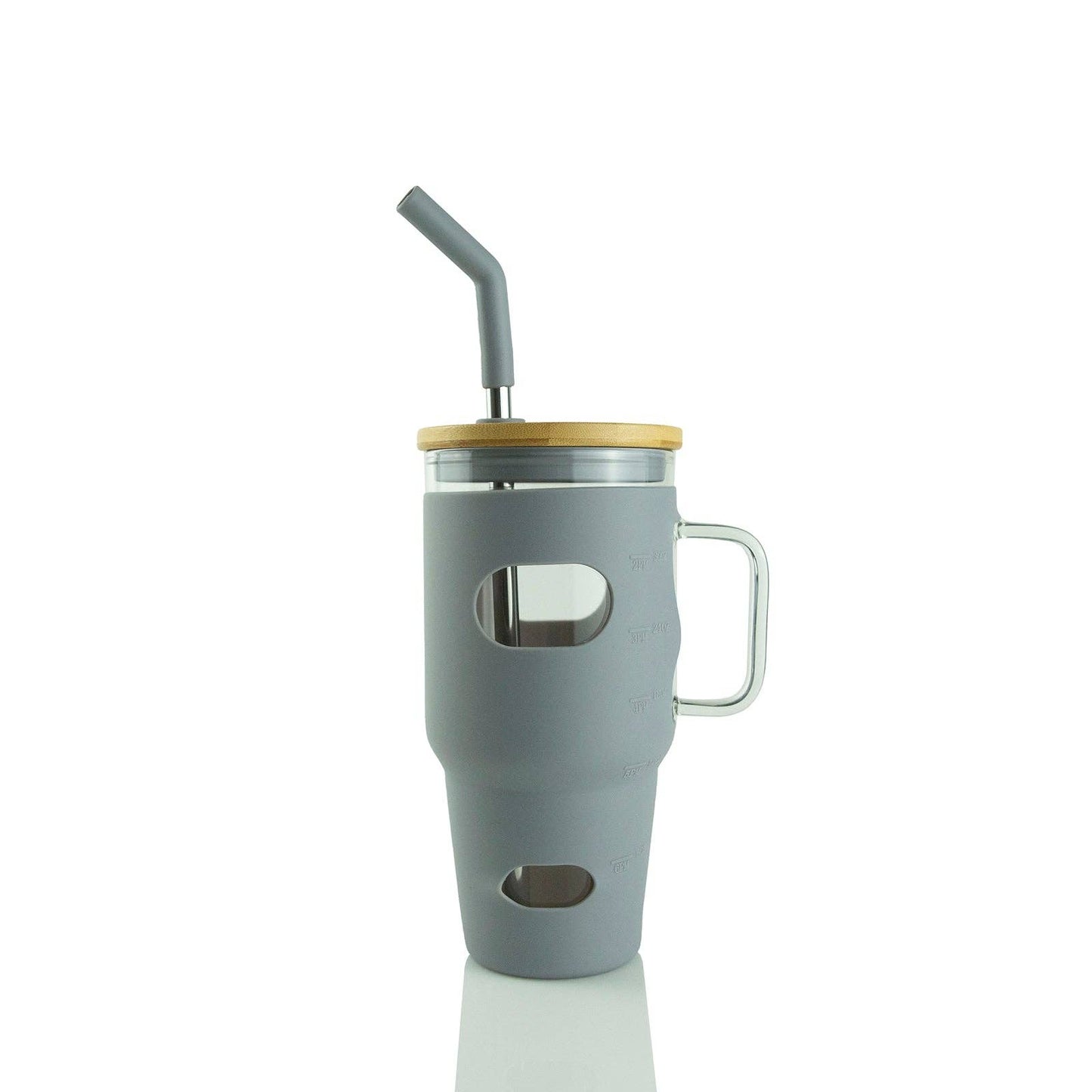 32oz Glass Tumbler w. Handle