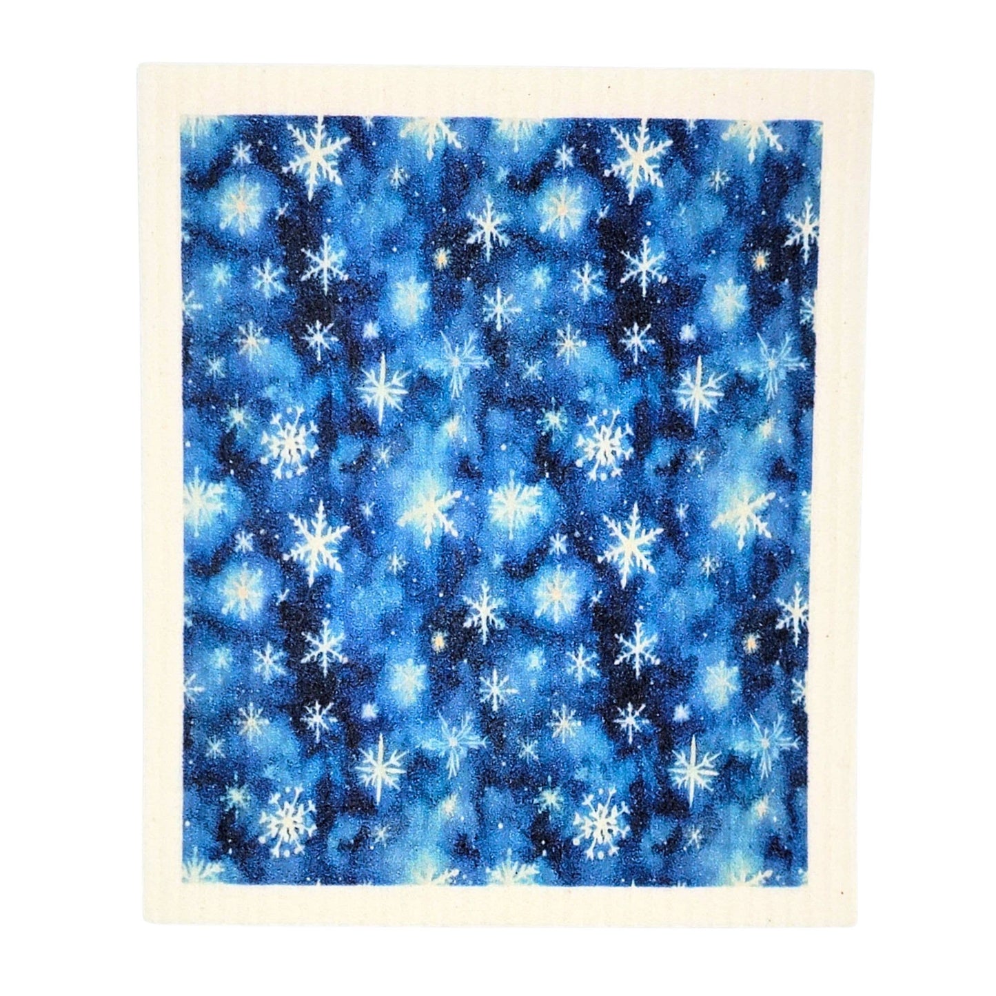 Winter Snow Storm Swedish Dishcloth