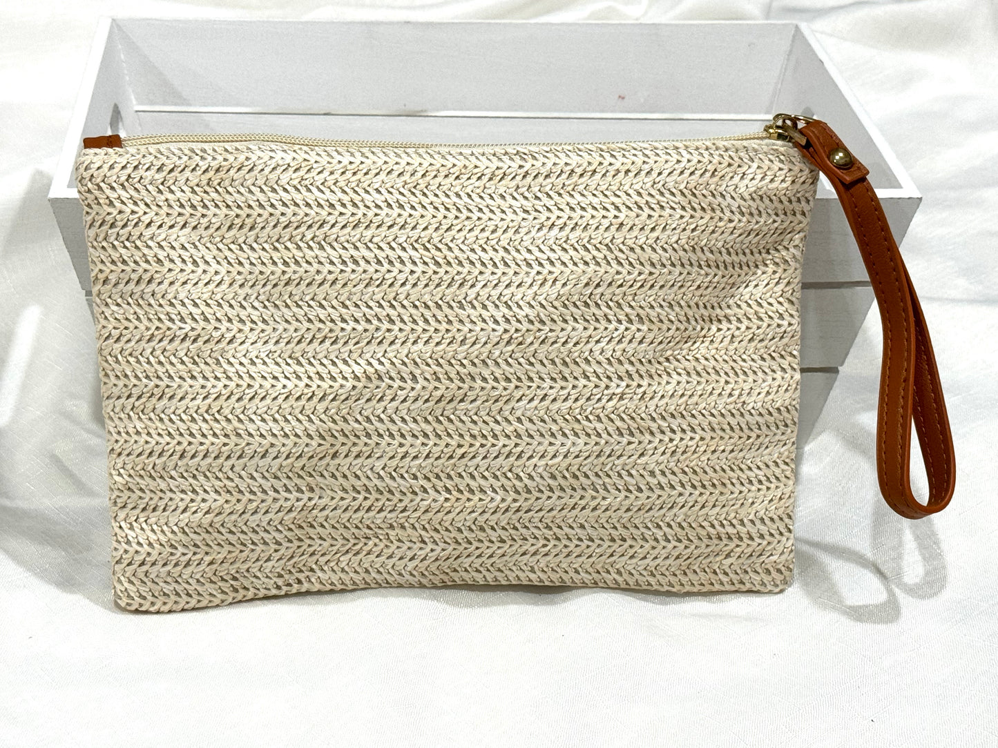 Tan Clutch