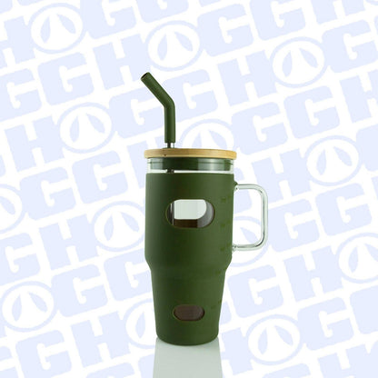 32oz Glass Tumbler w. Handle