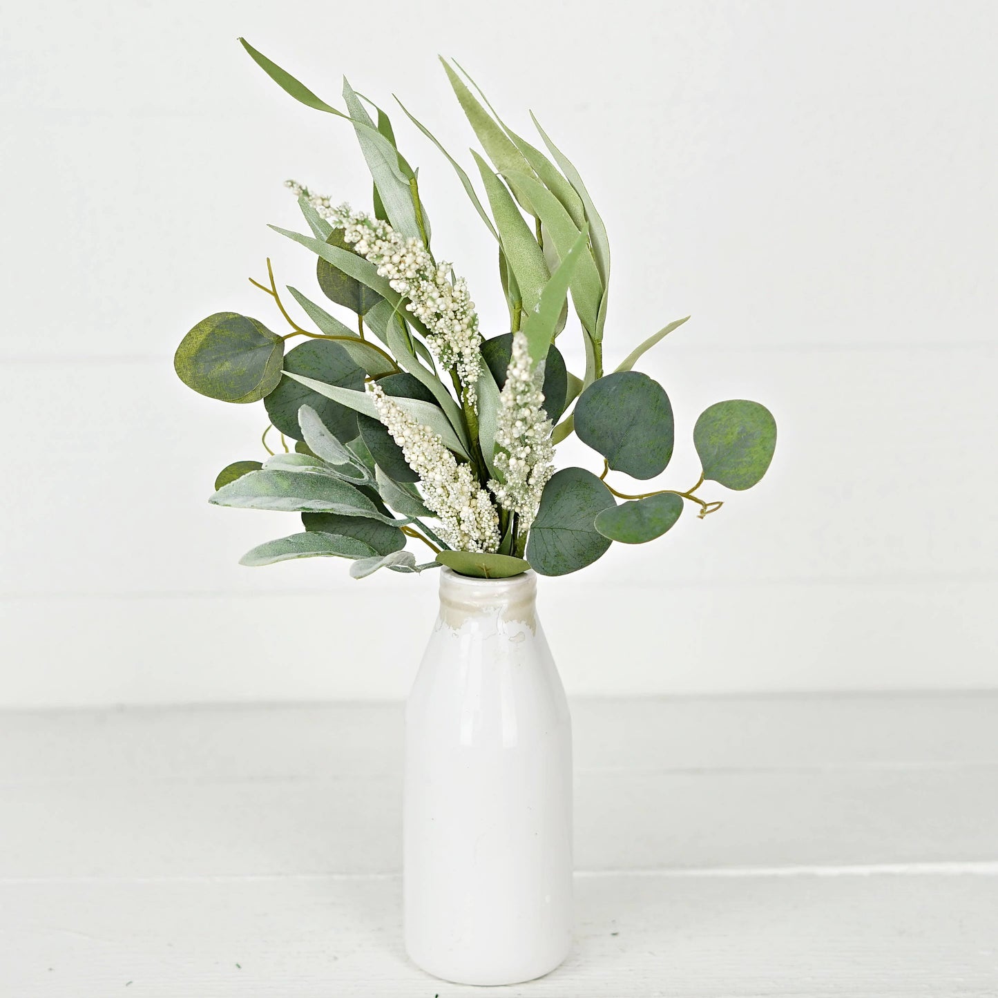 Mixed Eucalyptus, Lamb Ear and Heather Stem