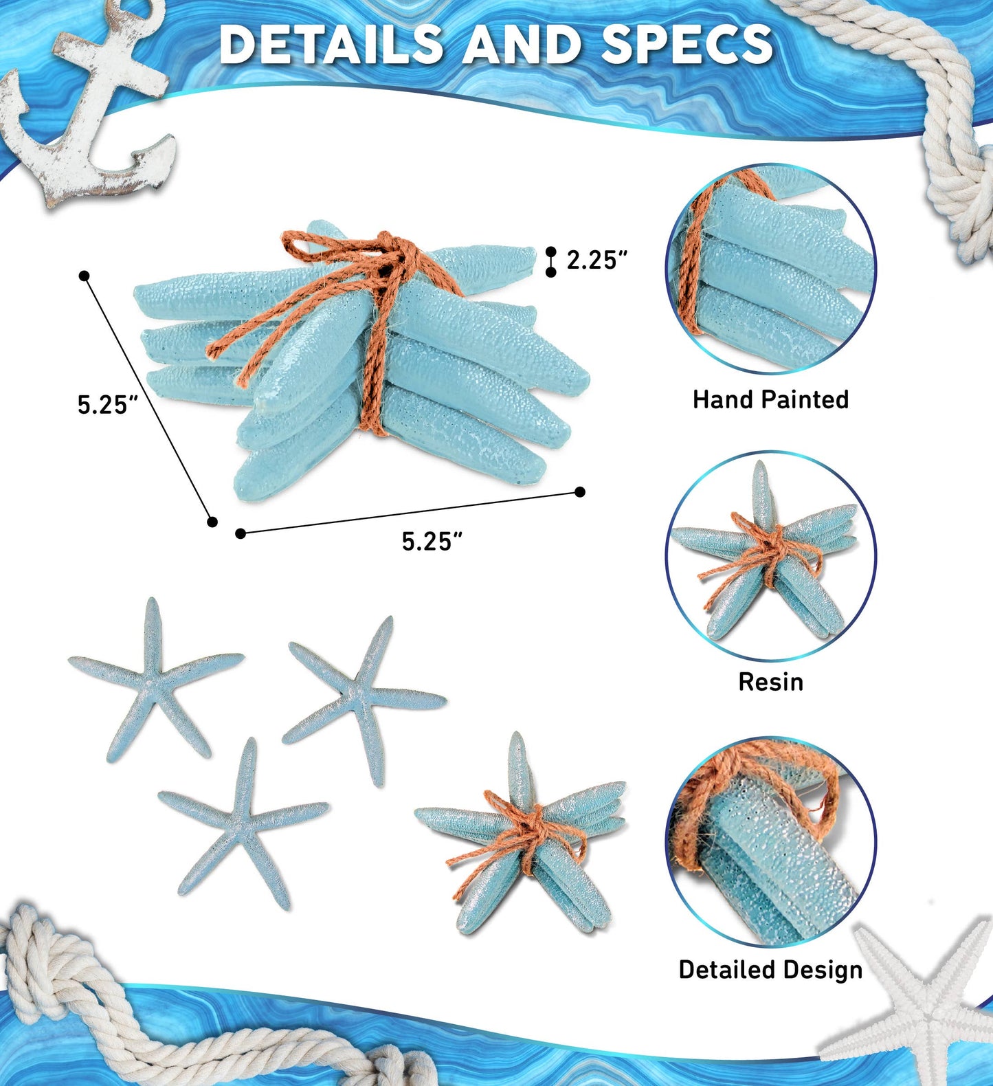 Nautical Turquoise Starfish