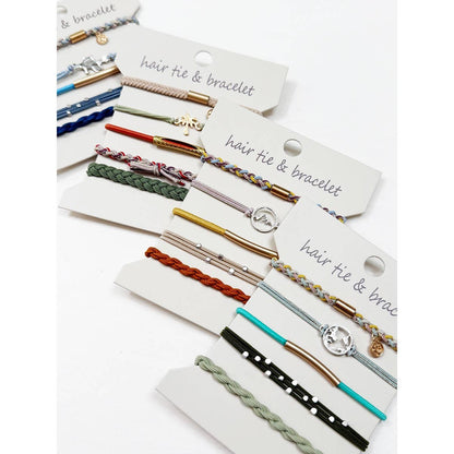 Boho Hair Tie Bracelets- 5pk