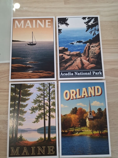 Maine Postcards