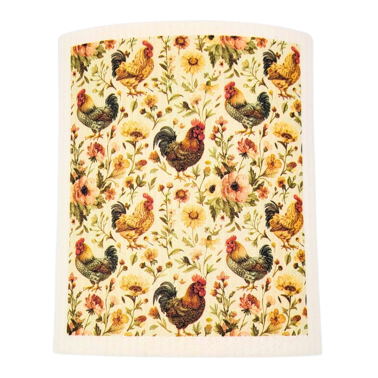 Rooster Swedish Dishcloth