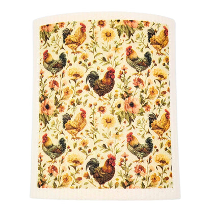 Rooster Swedish Dishcloth