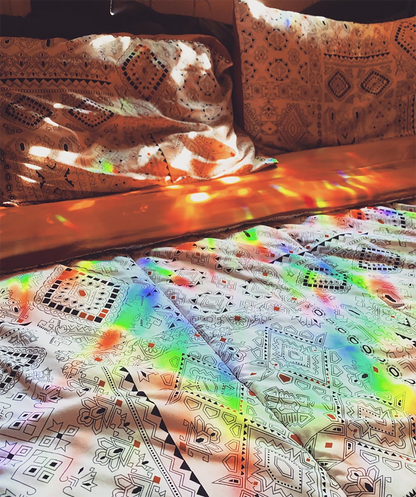 Cat Suncatcher Window Cling: Silver Chrome