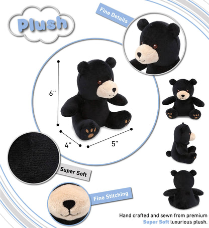 Black Bear Plush (6")