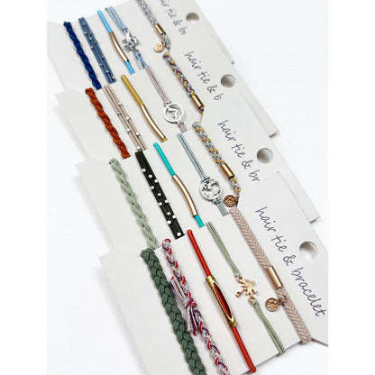 Boho Hair Tie Bracelets- 5pk