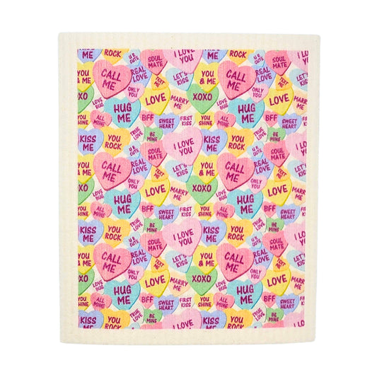 Sweet Hearts Swedish Dishcloth