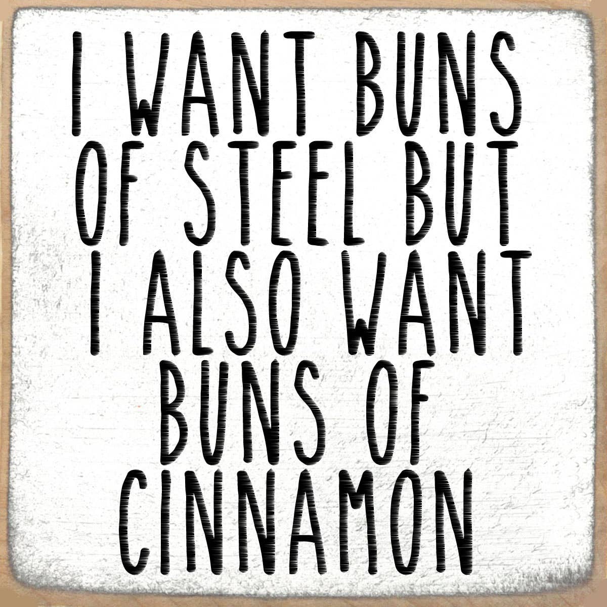Cinnamon Buns- Block Sign