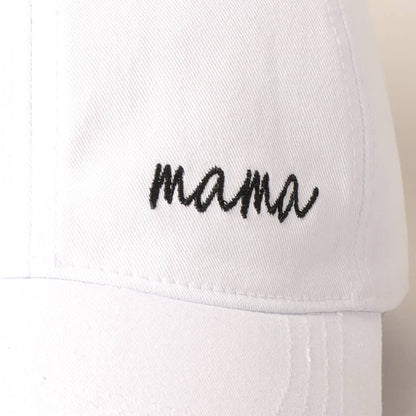 Mama Lettering Embroidery Baseball Cap