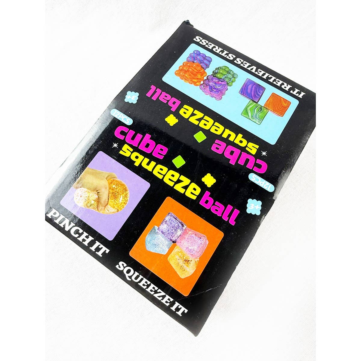Viral Textured Diamond Cube Squishy Toy