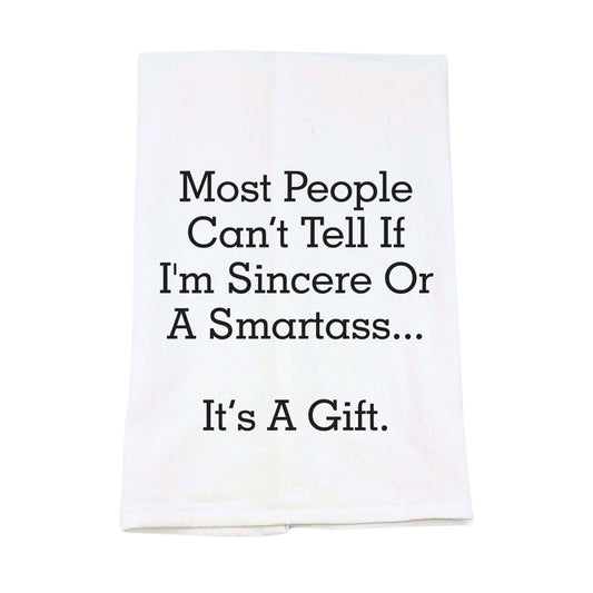 Sincere Or A Smartass Funny Kitchen Tea Towels