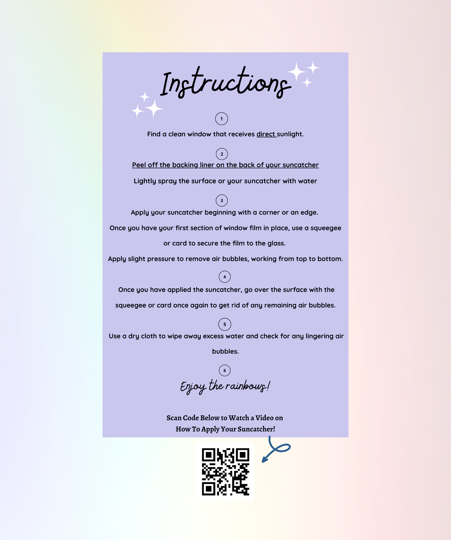 Flower Smiley Face Suncatcher Window Cling