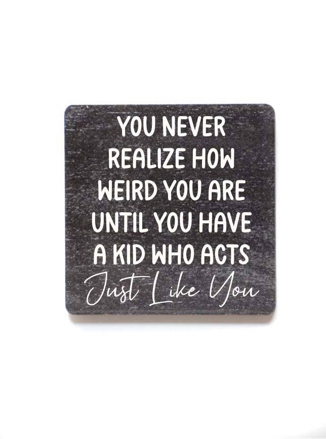 You Never Realize How Weird You Are Funny Magnets Gift