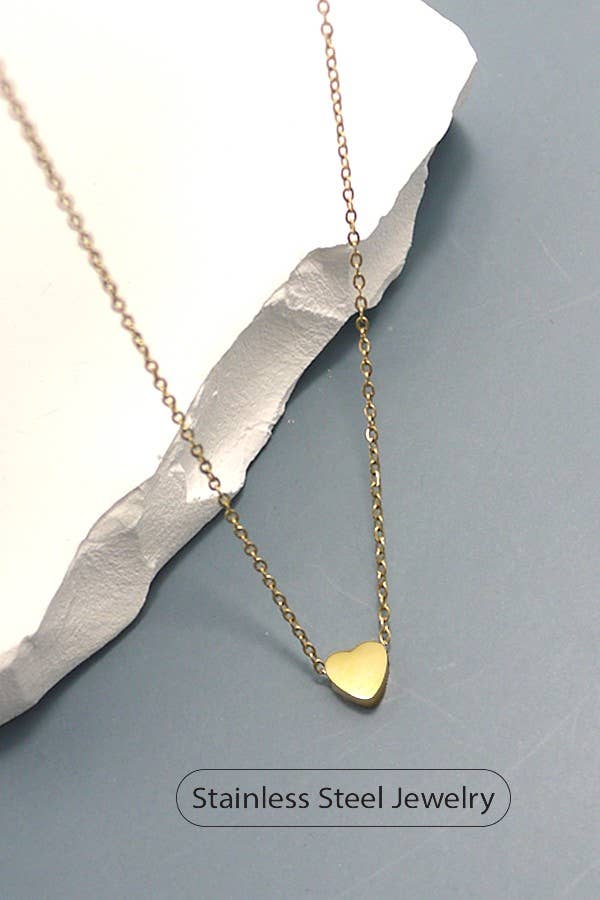 Mini Heart Charm Necklace