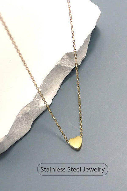 Mini Heart Charm Necklace