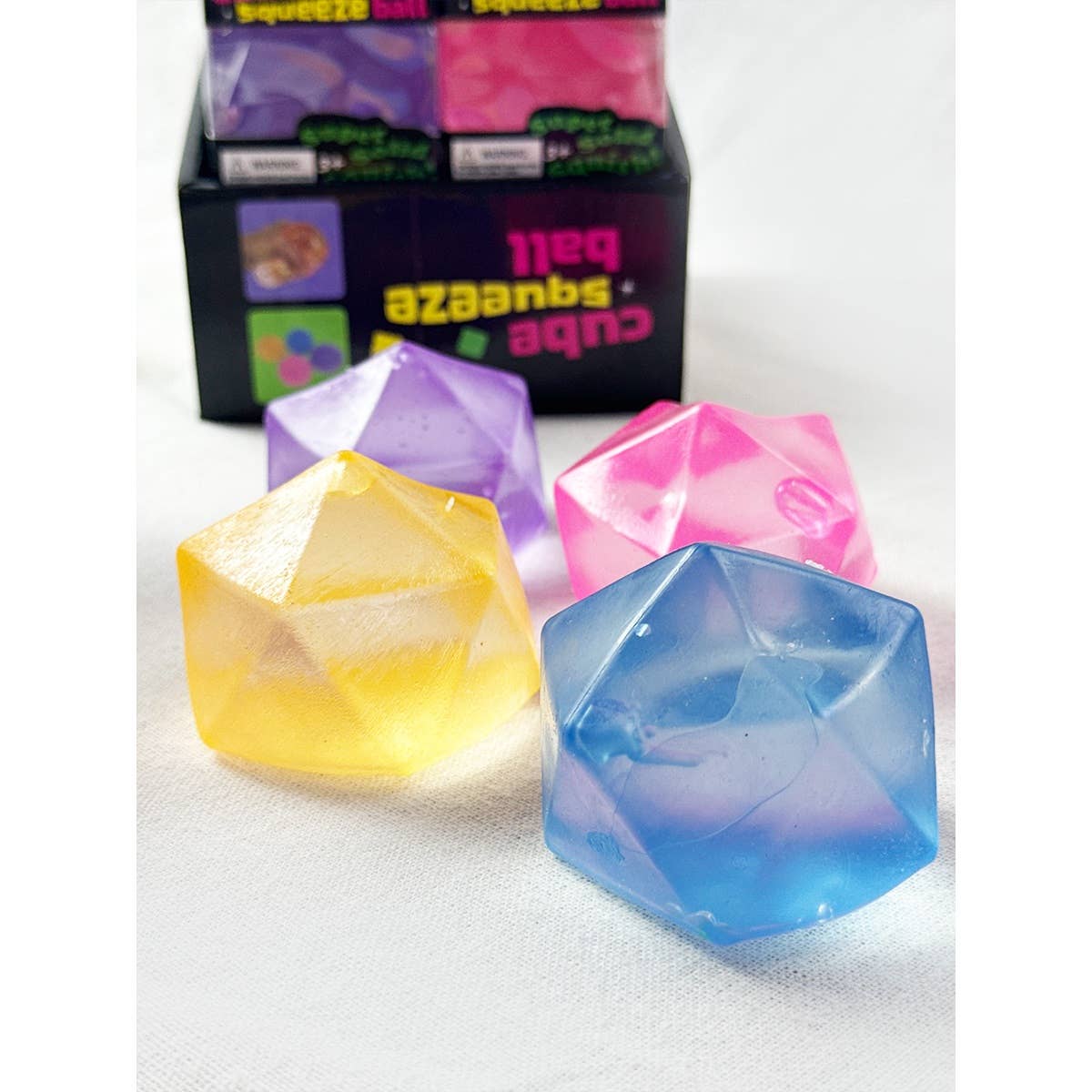 Viral Textured Diamond Cube Squishy Toy