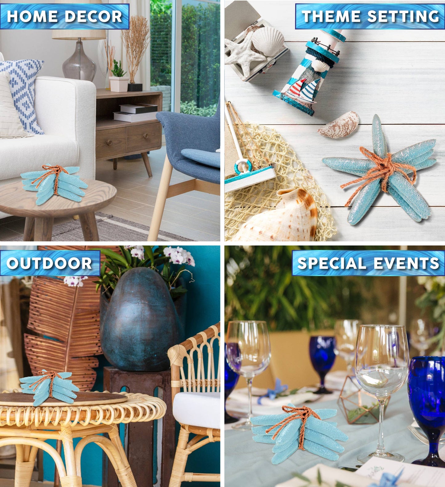 Nautical Turquoise Starfish